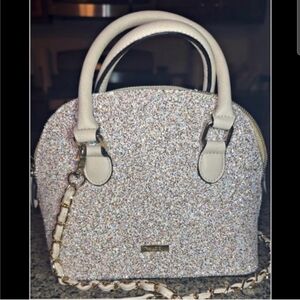 Aldo Glittery Domed Satchel Push Bag